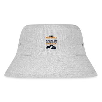 Baggerfahrer hat immer Recht Excavator - Stanley/Stella recycelter Bucket Hat - Grau meliert - Vorne