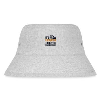 It's a Excavator Thing Excavator Seilbagger - Stanley/Stella recycelter Bucket Hat - Grau meliert - Vorne