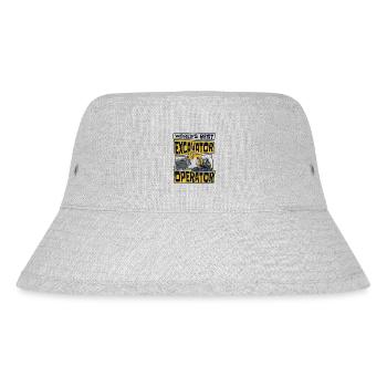World's Best Excavator Operator Excavator - Stanley/Stella Recycled Bucket Hat - heather grey - Front