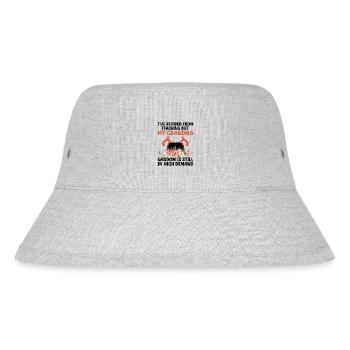 Retired Grandma Pensioner Pension Teacher Teach Re - Stanley/Stella Recycled Bucket Hat - heather grey - Front