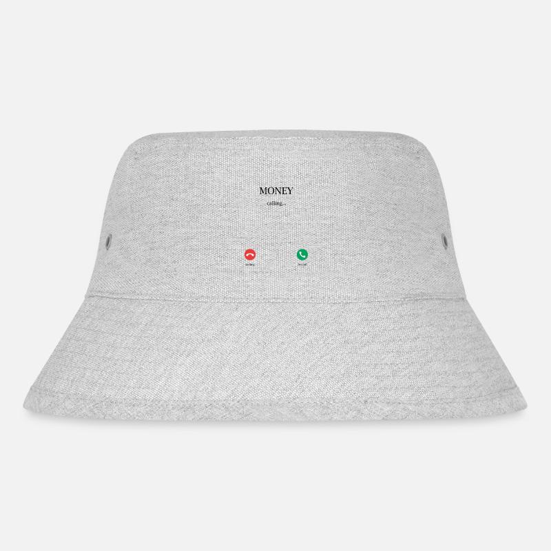 Money is calling - Stanley/Stella Recycled Bucket Hat - heather grey