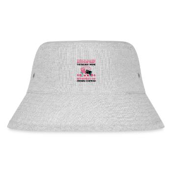 Pensionierte Oma Rentner Pension Buchhalter Bank - Stanley/Stella recycelter Bucket Hat - Grau meliert - Vorne