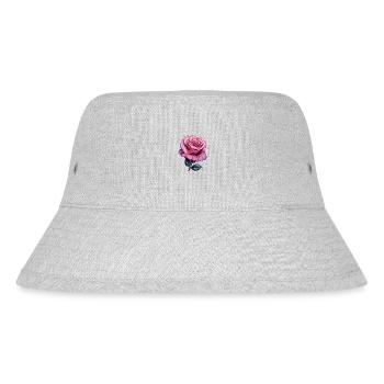 Rose Pastel Color Pink - Stanley/Stella Recycled Bucket Hat - heather grey - Front