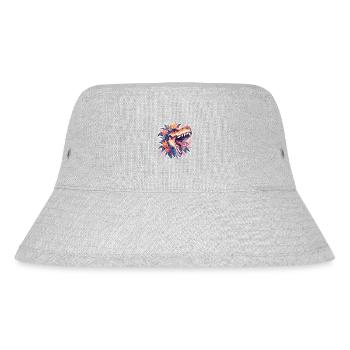 Dinosaurier Trex Dinos Dinosaurus Dino Baby - Stanley/Stella recycelter Bucket Hat - Grau meliert - Vorne