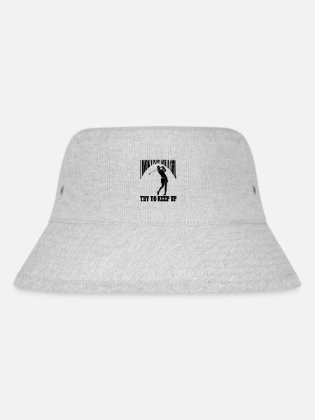 Golfspieler Golfsport Golf Golfverein Golfplatz - Stanley/Stella recycelter Bucket Hat - Grau meliert