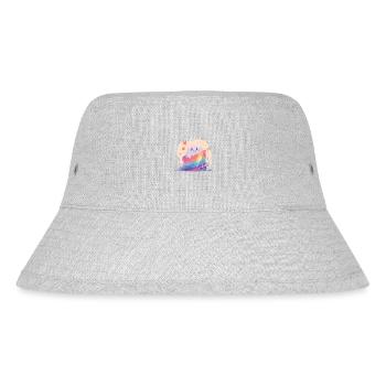 Gespenst Lgbt Geist Lgbt Fahne - Stanley/Stella recycelter Bucket Hat - Grau meliert - Vorne