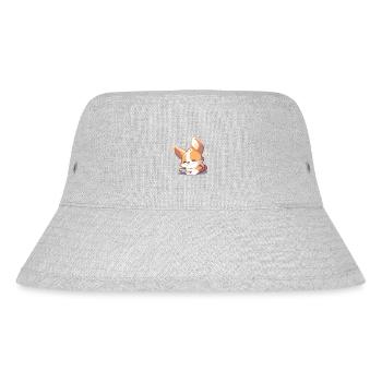 Corgi Dog - Stanley/Stella Recycled Bucket Hat - heather grey - Front