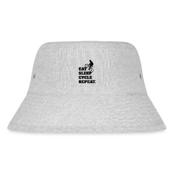 Fahrrad Radeln Fahrradfahrer Radfahrer Radfahren - Stanley/Stella recycelter Bucket Hat - Grau meliert - Vorne