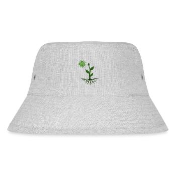 Plant in the sun - Stanley/Stella Recycled Bucket Hat - heather grey - Front