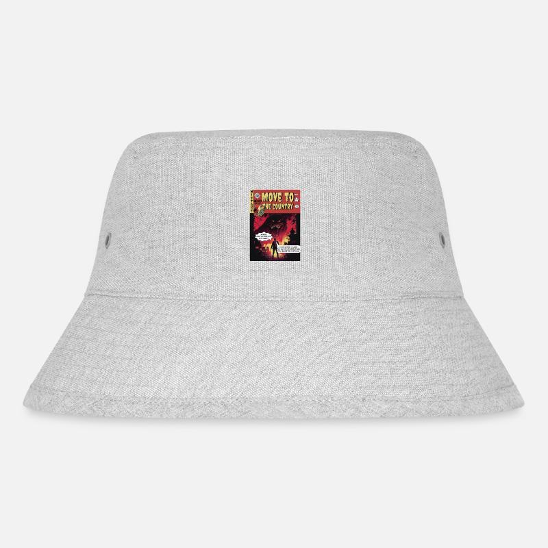 Retro-Horror-Comic - Umzug aufs Land - Stanley/Stella recycelter Bucket Hat - Grau meliert