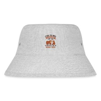 Ich werde Big Brother - Stanley/Stella recycelter Bucket Hat - Grau meliert - Vorne