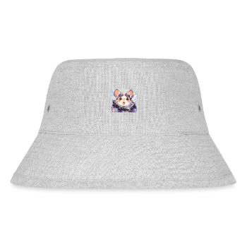 Maus Mäuse Kleintier Haustier Tier Tiere - Stanley/Stella recycelter Bucket Hat - Grau meliert - Vorne