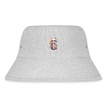 Hamster Kleintier Kleintiere haustier Tier - Stanley/Stella recycelter Bucket Hat - Grau meliert - Vorne