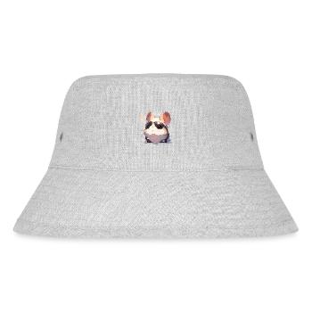 Hamster Kleintier Kleintiere haustier Tier - Stanley/Stella recycelter Bucket Hat - Grau meliert - Vorne