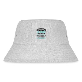 Die Leidenschaft der Väter für Fußball gibt sie an ihren Sohn weiter - Stanley/Stella recycelter Bucket Hat - Grau meliert - Vorne