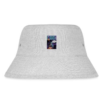 Retro Horror Comic - Das Online-Profil - Stanley/Stella recycelter Bucket Hat - Grau meliert - Vorne