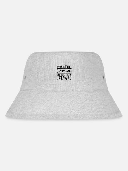 Perserkatze Katzenliebhaber Katzenbesitzer Perserlanghaar C - Stanley/Stella recycelter Bucket Hat - Grau meliert