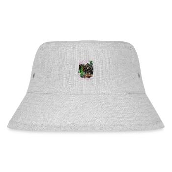 abstract Grim Reaper - Stanley/Stella Recycled Bucket Hat - heather grey - Front