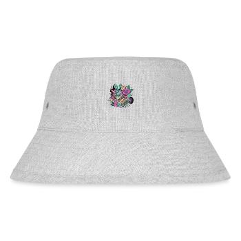 Bezauberndes Halloween-Hexen Design für Frauen - Stanley/Stella recycelter Bucket Hat - Grau meliert - Vorne