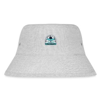 Is My Escape From Reality Blue Beluga Cetacea - Stanley/Stella Recycled Bucket Hat - heather grey - Front
