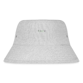 Veganismus Herzschlag Veganer Pflanzlich Vegan - Stanley/Stella recycelter Bucket Hat - Grau meliert - Vorne