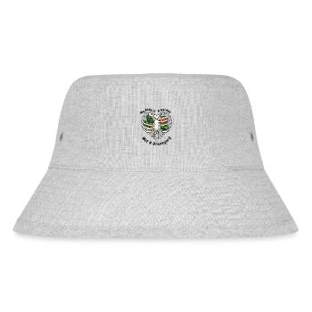 My Body Is A Garden Not A Graveyard Vegan Veganism - Stanley/Stella Recycled Bucket Hat - heather grey - Front