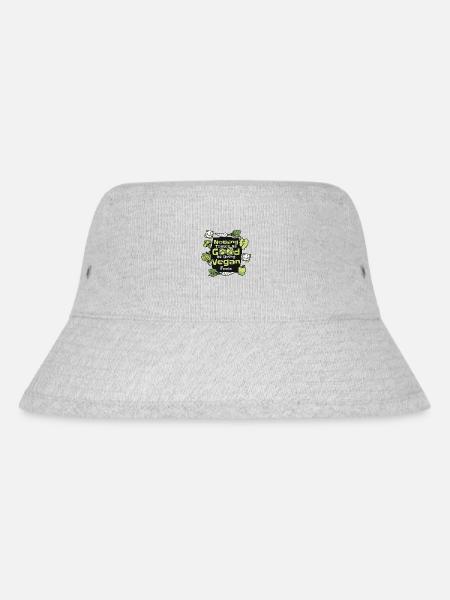 Nichts schmeckt so gut, wie vegan zu sein fühlt sich vegan an - Stanley/Stella recycelter Bucket Hat - Grau meliert