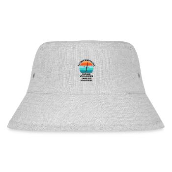 Segelflieger Segelfliegen Segelflugzeug Fliegen - Stanley/Stella recycelter Bucket Hat - Grau meliert - Vorne