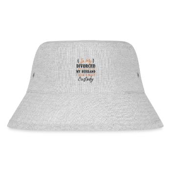 Happy Divorce Party In My Divorce - Stanley/Stella Recycled Bucket Hat - heather grey - Front