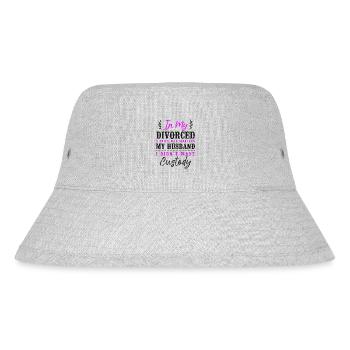 Happy Divorce Party In My Divorce - Stanley/Stella Recycled Bucket Hat - heather grey - Front