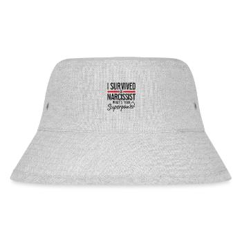 Happy Divorce Party I Survived A - Stanley/Stella recycelter Bucket Hat - Grau meliert - Vorne