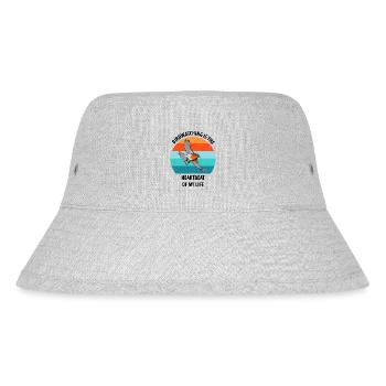 Bird Watching Bird Watching Birding Bird - Stanley/Stella Recycled Bucket Hat - heather grey - Front