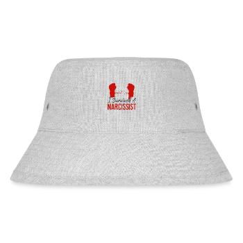 Happy Divorce Party I Survived A - Stanley/Stella recycelter Bucket Hat - Grau meliert - Vorne