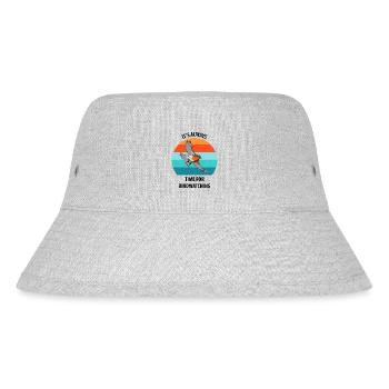 Bird Watching Bird Watching Birding Bird - Stanley/Stella Recycled Bucket Hat - heather grey - Front