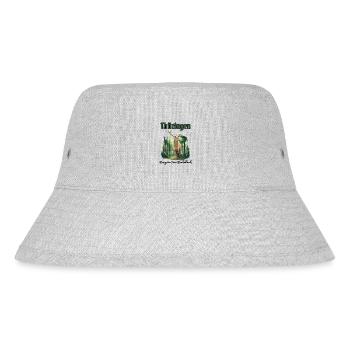 Thüringen - Das grünes Herz Deutschlands-Hirsch - Stanley/Stella recycelter Bucket Hat - Grau meliert - Vorne