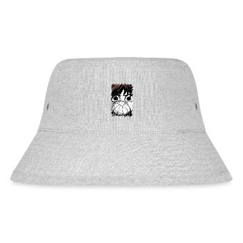 Japanischer Anime maskierter Junge - Stanley/Stella recycelter Bucket Hat - Grau meliert - Vorne