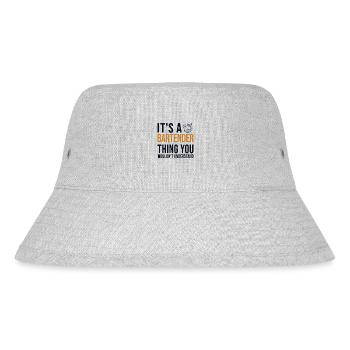 It's a Bartender Thing Barman Bartender Barmaid - Stanley/Stella Recycled Bucket Hat - heather grey - Front