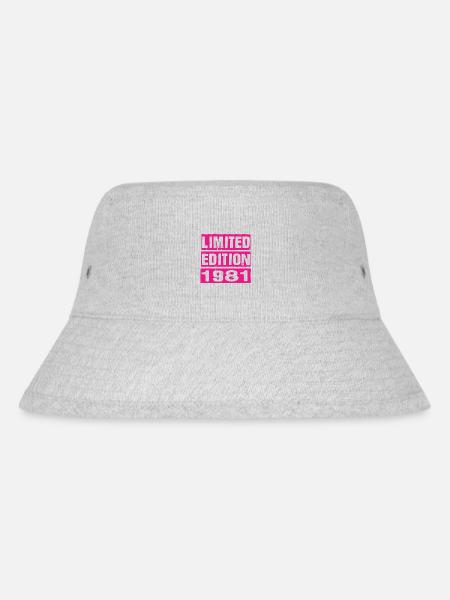 Limited Edition 1981 - Stanley/Stella recycelter Bucket Hat - Grau meliert