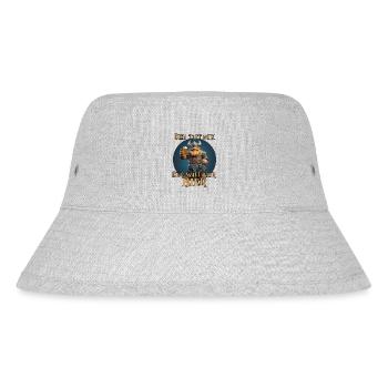 Lustiger Wikinger, er tut nix, der will nur bier - Stanley/Stella recycelter Bucket Hat - Grau meliert - Vorne