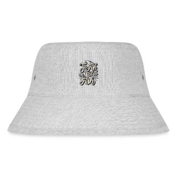 To Fish or not to Fish Angler Sprüche - Stanley/Stella recycelter Bucket Hat - Grau meliert - Vorne