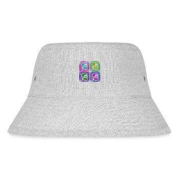 Beard Lover Bearded Man Retro - Stanley/Stella Recycled Bucket Hat - heather grey - Front
