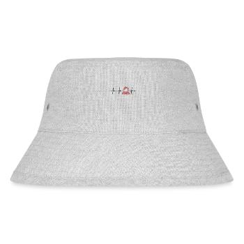 Astronaut Heartbeat Taikonaut Cosmonaut - Stanley/Stella Recycled Bucket Hat - heather grey - Front