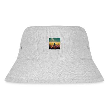 Seeing The Beauty In Life Kosmonaut Raumschiff - Stanley/Stella recycelter Bucket Hat - Grau meliert - Vorne