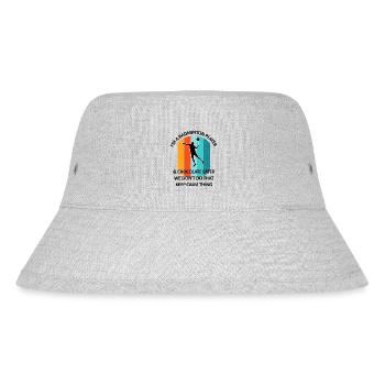 Badminton, Badminton, Badminton, Chocolate - Stanley/Stella Recycled Bucket Hat - heather grey - Front