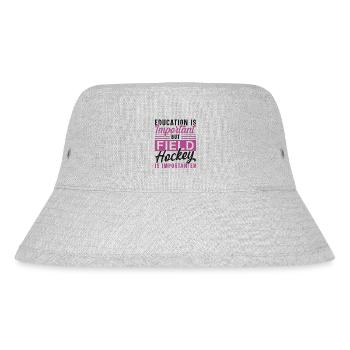 Field Hockey Education Is - Stanley/Stella recycelter Bucket Hat - Grau meliert - Vorne