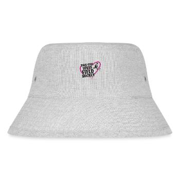 Hockey sur gazon Cette fille aime le terrain - Bob recyclé Stanley/Stella - gris chiné - Devant