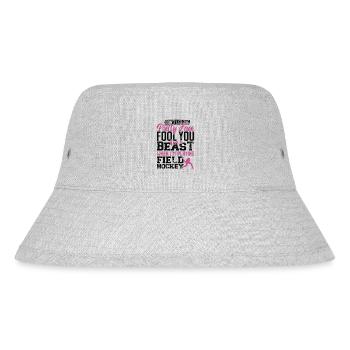 Field Hockey Don't Let The Pretty - Stanley/Stella Recycled Bucket Hat - heather grey - Front
