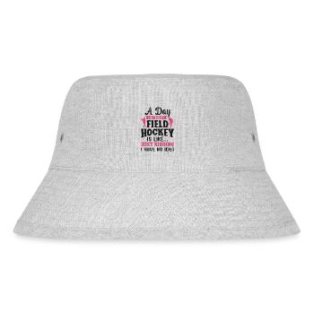 Field Hockey A Day Without Field - Stanley/Stella Recycled Bucket Hat - heather grey - Front
