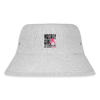 Hockey sur gazon Fille de hockey comme une - Bob recyclé Stanley/Stella - gris chiné - Devant