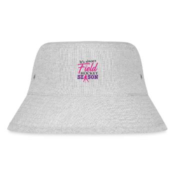 Field Hockey It's Always Field - Stanley/Stella Recycled Bucket Hat - heather grey - Front